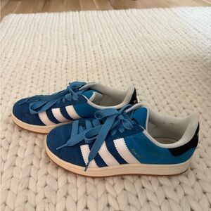 Adidas Blue and White Retro Sneakers